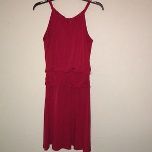 Valerie bertinelli red sleeveless dress size 6